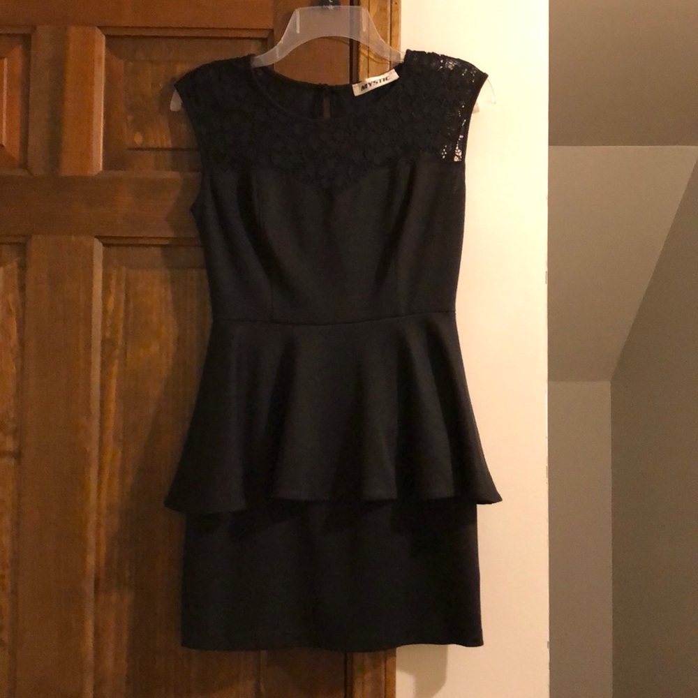 Black mini dress